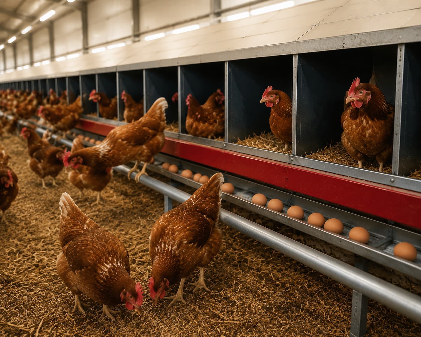 Comment dimensionner les pondoirs pour un élevage de poules pondeuses ?