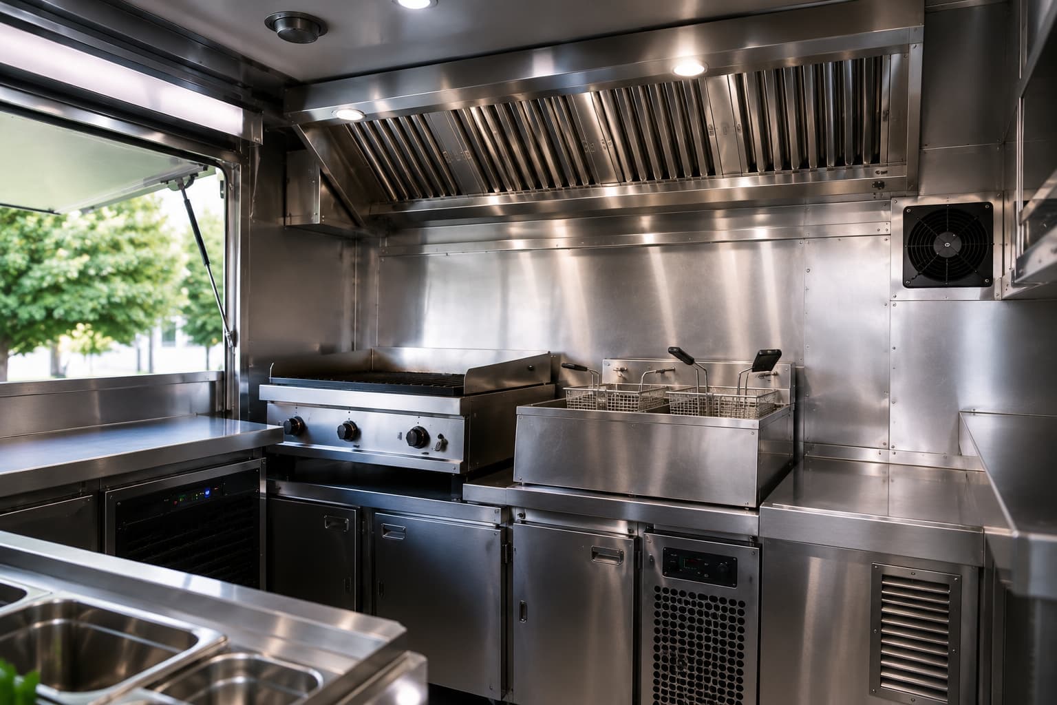 Hotte, ventilation et extraction : que prévoir dans un food truck ?