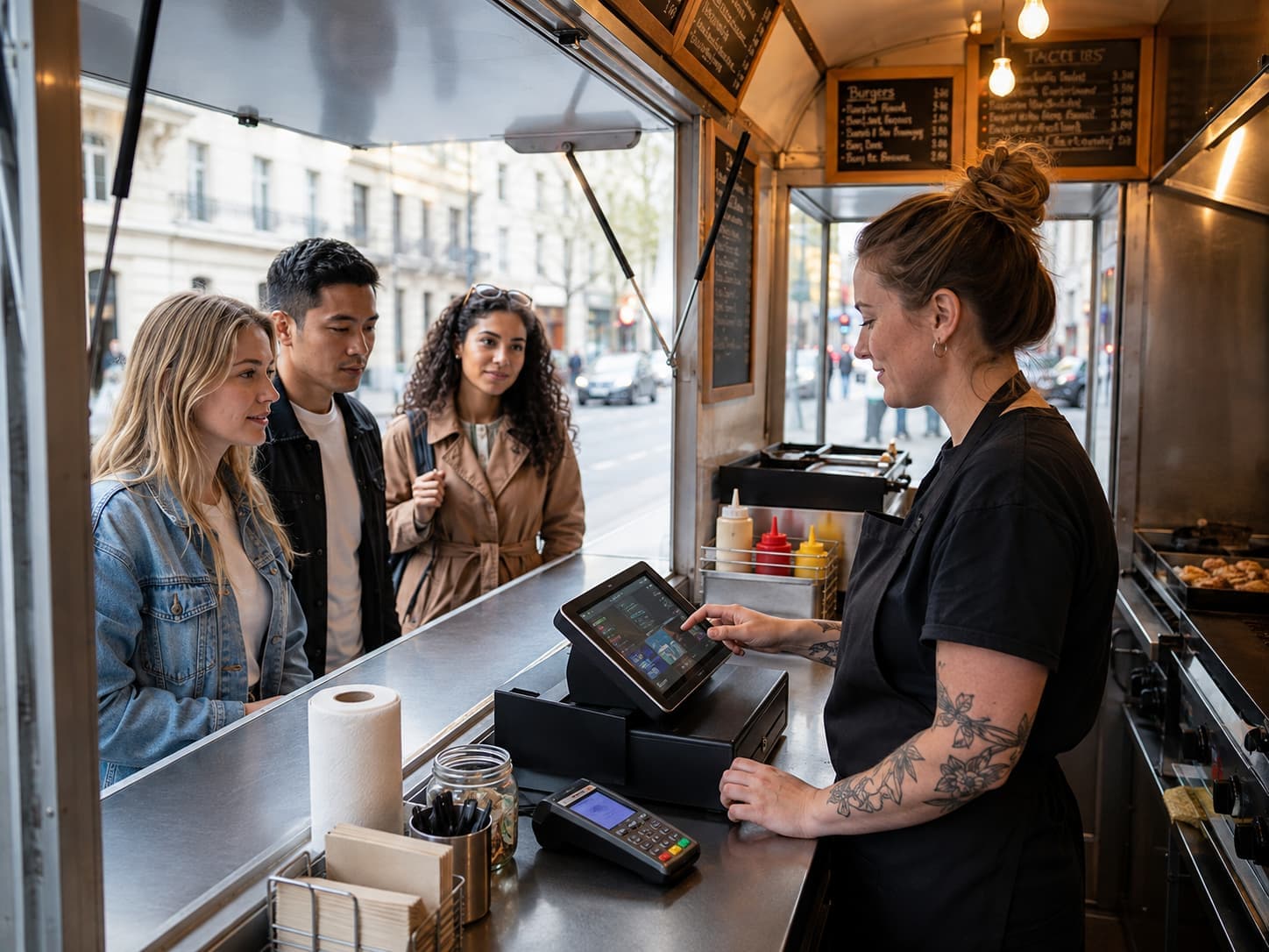 Caisse, TPE et prise de commande : comment encaisser vite en food truck ?