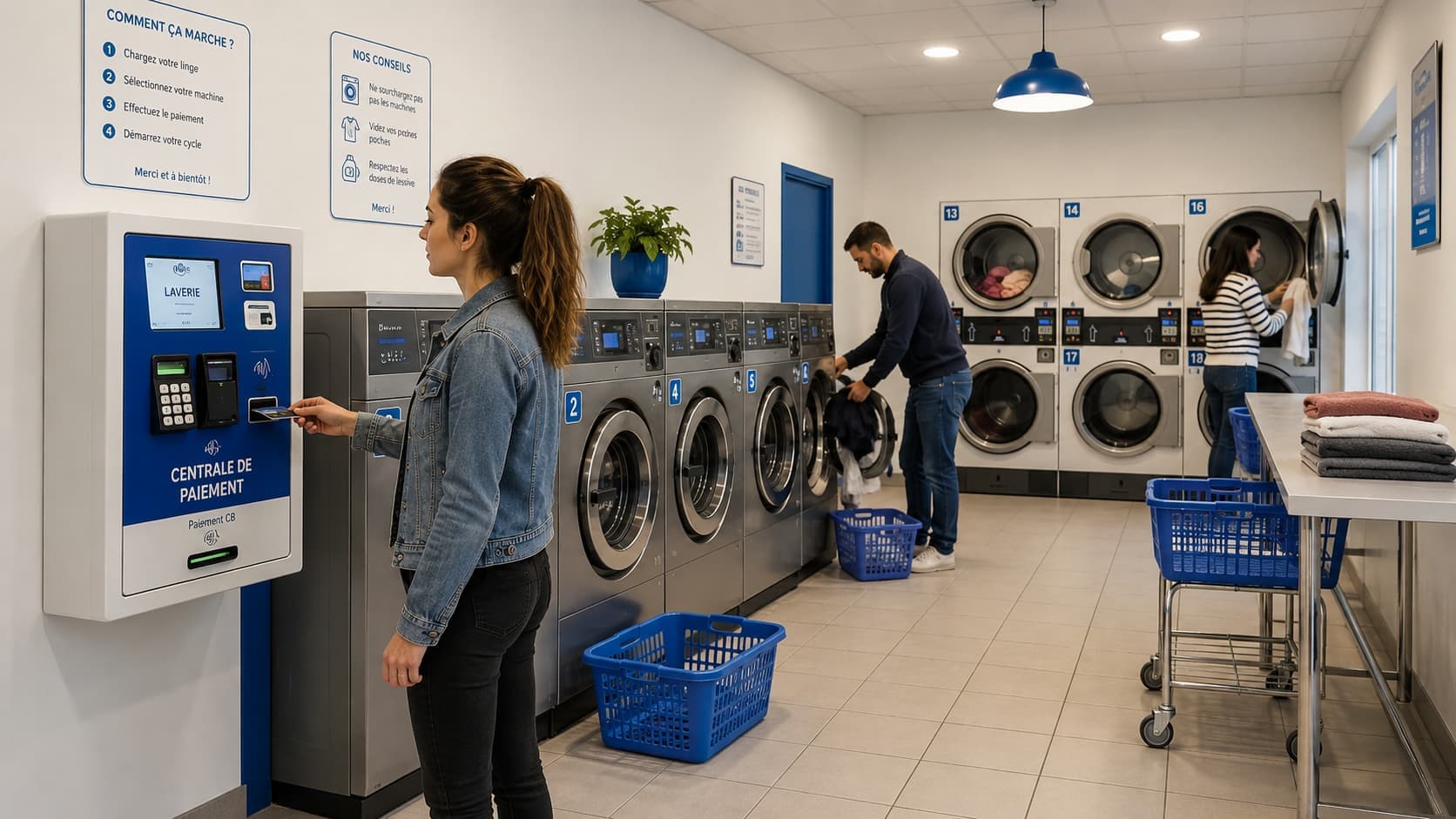 Centrale de paiement, monnayeur ou CB : quel système choisir pour une laverie automatique ?