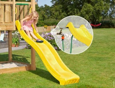 Toboggan de jardin avec raccord d'eau