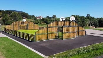 Terrain multisports en bois