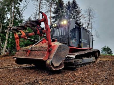 Prestation de broyage forestier