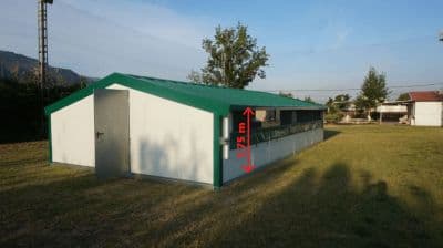 bâtiment avicole déplaçable ou cabane déplaçable