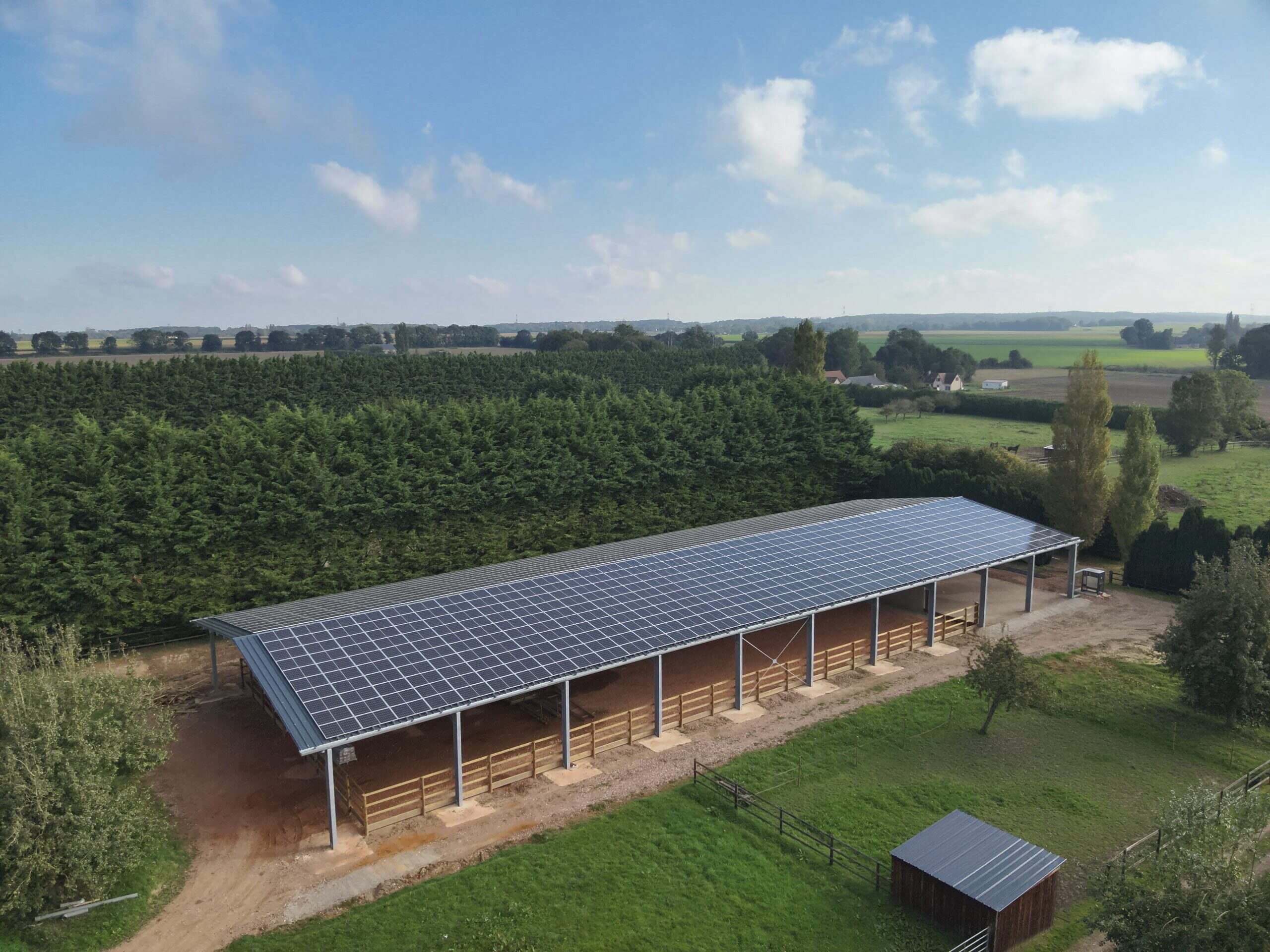 Manège équestre photovoltaïque