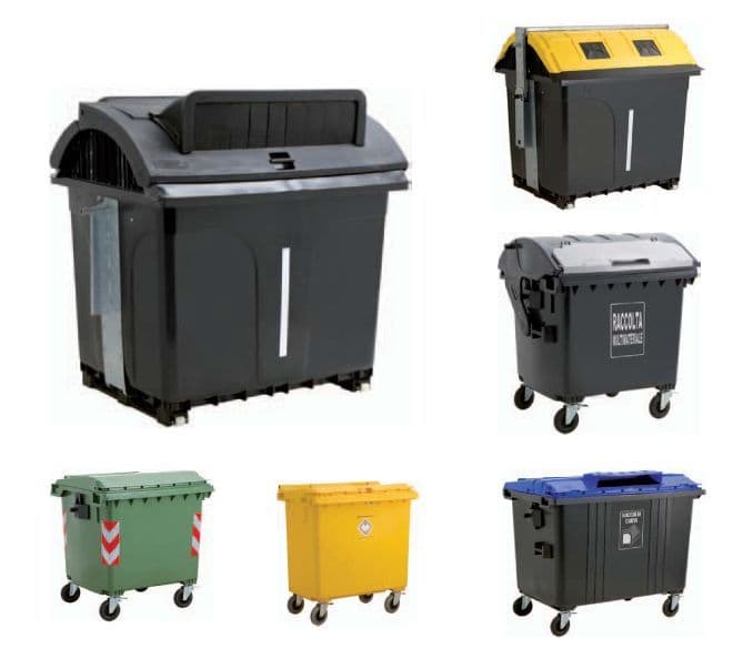 Bac de collecte roulants